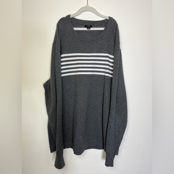 J.Crew Gray Striped Sweater 100% Cotton Soft Lightweight Unisex Women’s Sz M - Picture 7 of 9